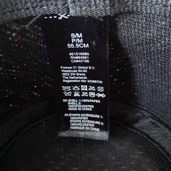 Woven Print Fedora with Black Braided Trim - Picture 3 of 4